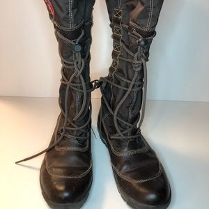 Pajar Canada Womens Tall Brown Winter Boots Lace Up EUR 38